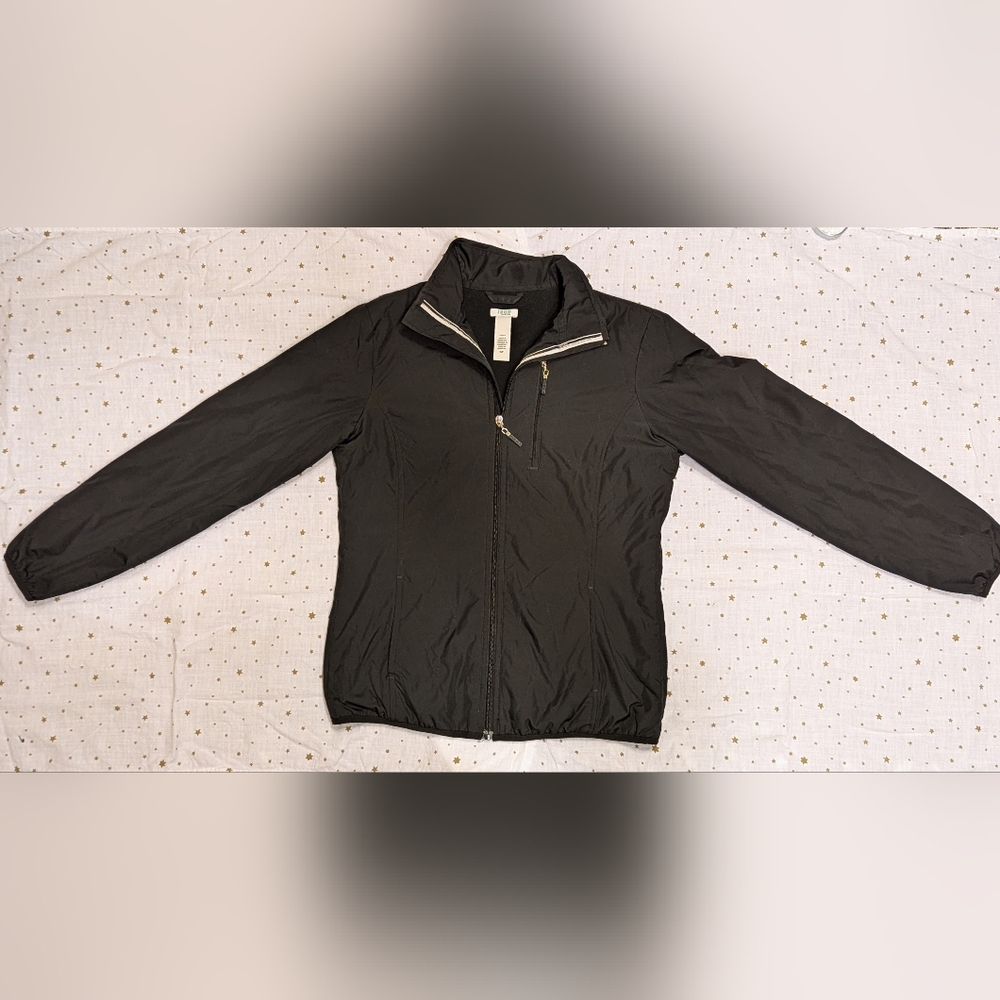Izod Women's Black XFG Size Small Zip Up Jacket 3 Pockets Rarely Worn